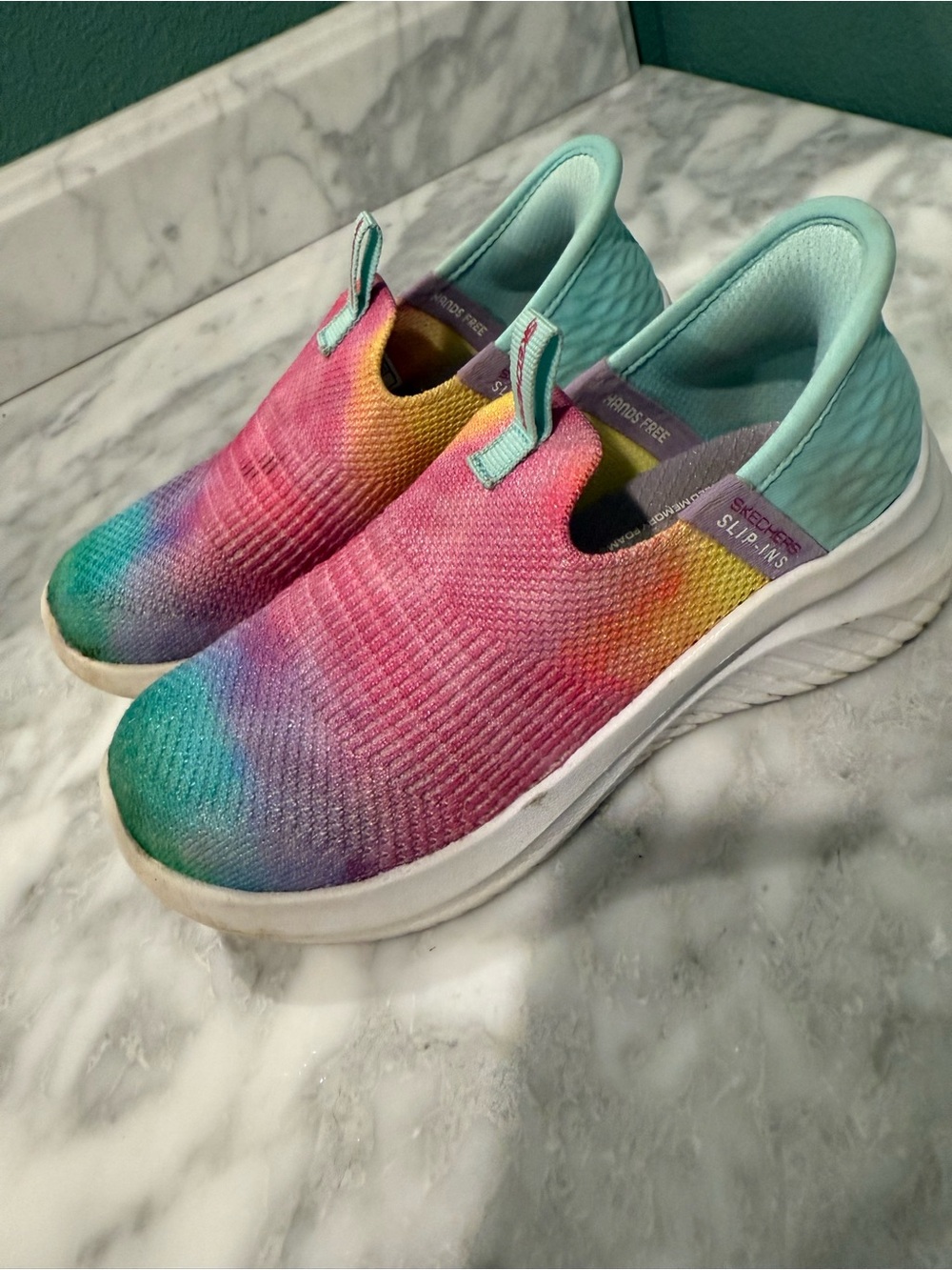 Girls slip on Sketchers